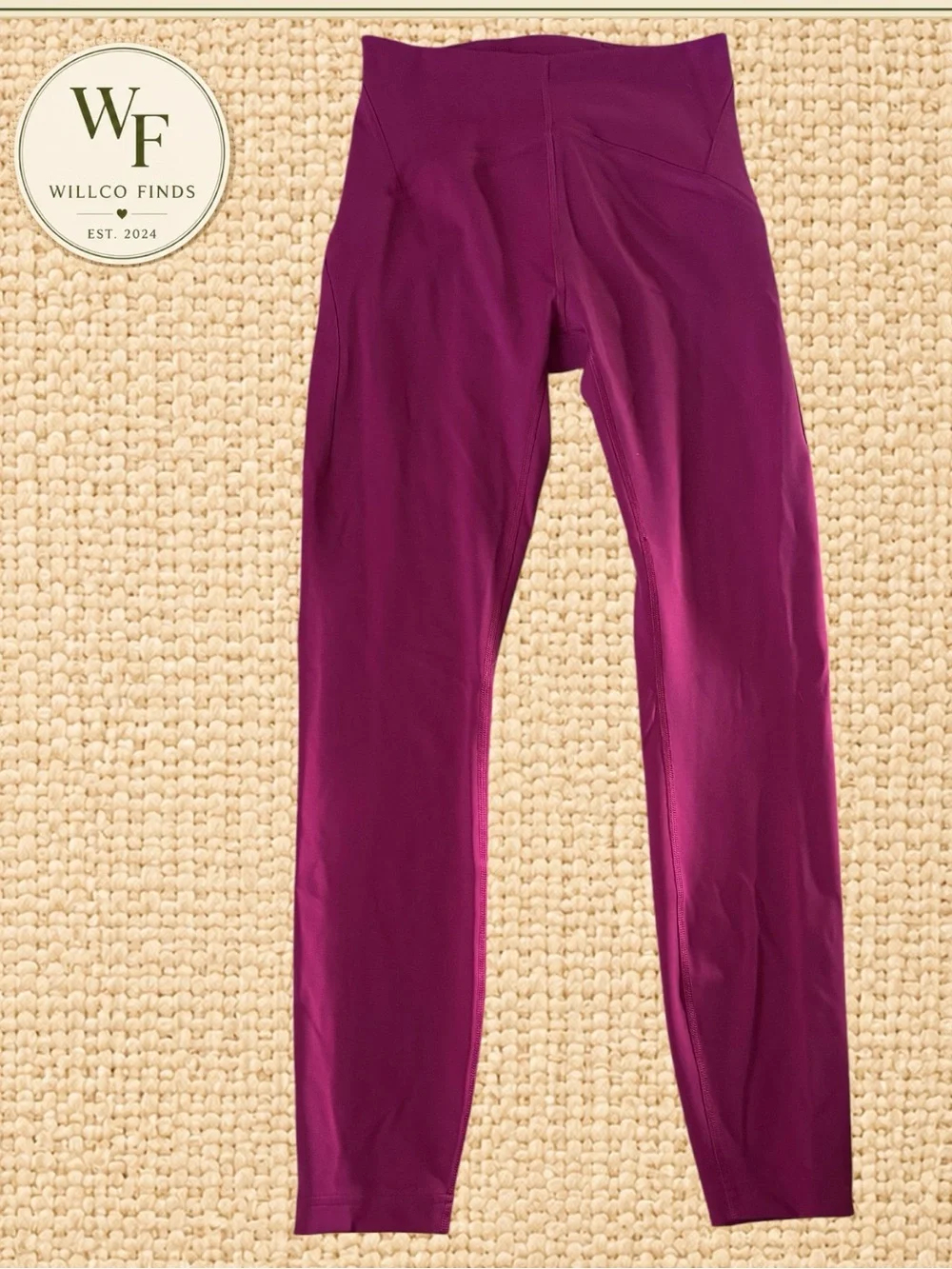 Lululemon High Rise Leggings Size 4 Berry Magenta Full Length